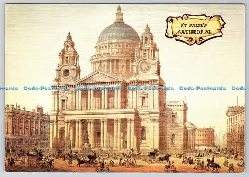 D333182 St. Paul Cathedral. Lithographie von Ch. Riviere. Photo Precision Limited.