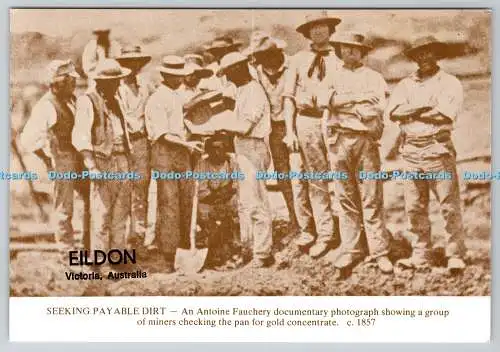 D333216 Australien. Victoria. Eildon. auf der Suche nach bezahlbarem Schmutz. um 1857. John Olsen