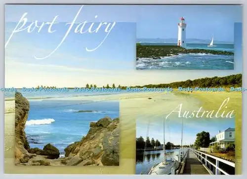 D333220 Australien. Hafenfee. East Beach. Leuchtturm auf Griffiths Island. Die C
