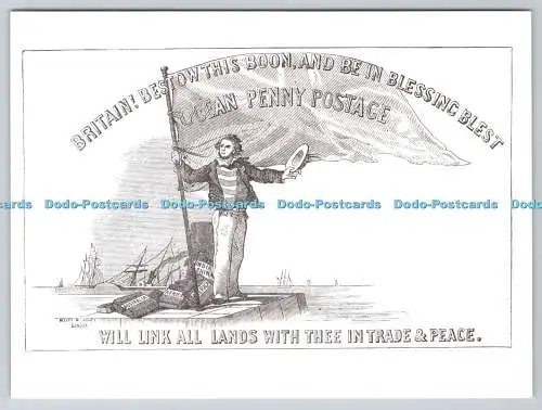 D333226 Großbritannien. Schenken Sie diesen Segen und seien Sie in Blessing Blest Ocean Penny Porto.