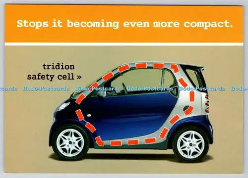 D328028 Smart. Probefahrt zu buchen. Tridion Sicherheitszelle. Bumerang Media. Postc