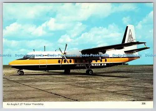 D333286 Air Anglia F.27. Fokker Freundschaft. Charles Skilton and Fry Ltd. Air An
