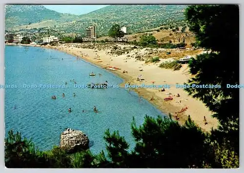 D328090 Tolo. Blick auf den Strand. Griechenland. Sotiris Toumbis. PM Tolon. 1985