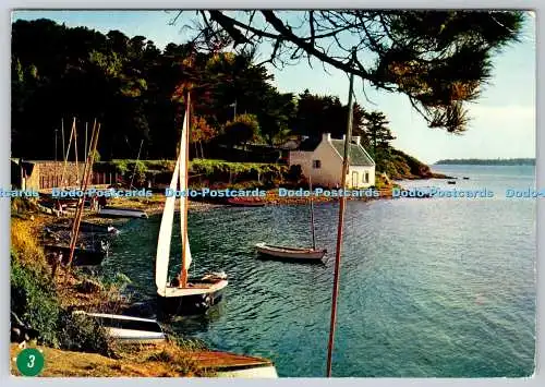D330648 La Bretagne En Couleurs. Golfe Du Morbihan. L Ile Aux Moines. Jos. Iris.