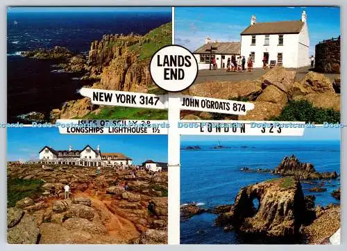 D330650 Lands End. New York. John O Groats. J. Salmon. Sevenoaks. Kent. Multi Vi