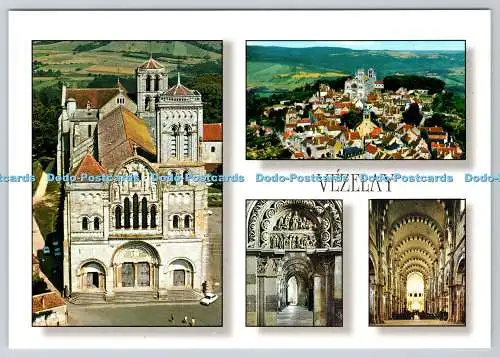 D333304 Vezelay. La Basilique Sainte Madeleine XII Siecle. La Nef. Le Portail Dr
