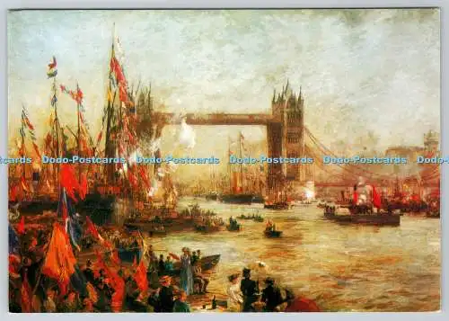 D330670 Guildhall Art Gallery. Die Öffnung der Tower Bridge. William Lionel Wylli