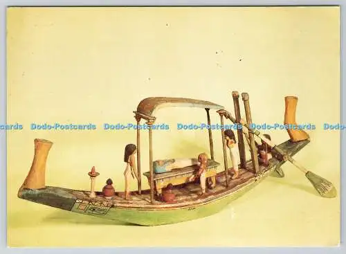 D328115 Ägyptisches Modellboot. Reich der Mitte 1900 v. Chr. The Tustees of the British