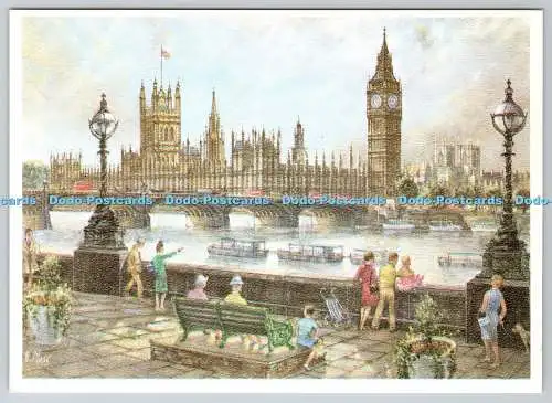 D330671 London. Houses of Parliament. Mal 4 Art. H. Moos