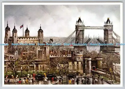 D330672 London. Tower und Tower Bridge. M. Legendre. Krisarts
