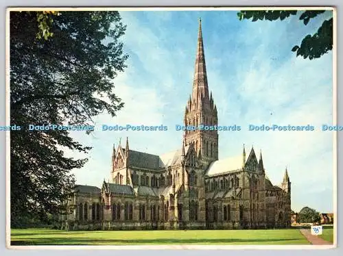 D328122 Kathedrale von Salisbury. Aus Nordwesten. Walter Scott. Bradford. PM Salisbu