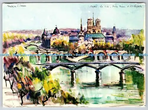 D333327 Paris. La Cite. Notre Dame et Ste Chapelle. C EST Paris
