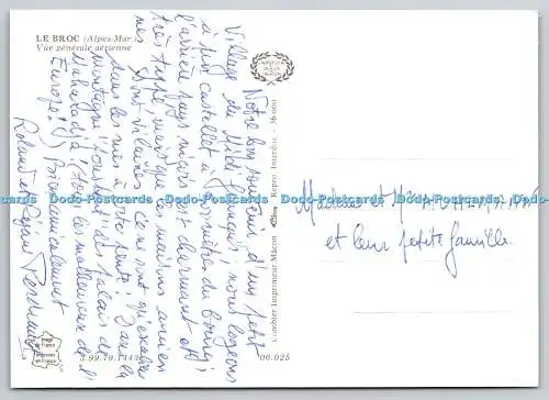 D333335 Le Broc. Vue Generale Aerienne. Combier Imprimeur Macon