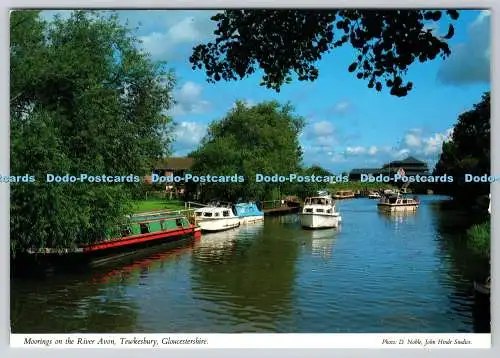 D328140 Liegeplätze am Fluss Avon. Tewkesbury. Gloucestershire. D. Edel. John