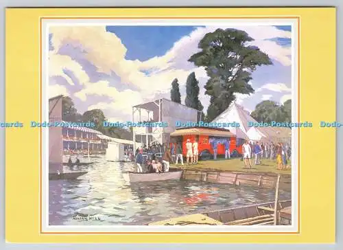 D330703 Mobiles Postamt in Henley Royal Regatta. Adrian Hill. Von der Post o
