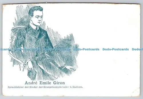 D333359 Andre Emile Giron. Sprachlehrer der Kinder der Kronprinzessin Luise v.A.