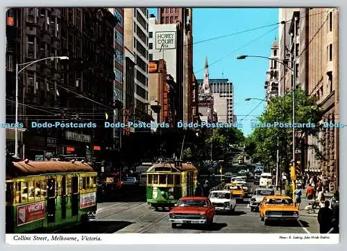 D330716 Melbourne. Victoria. Collins Street. John Hinde. P. N. B. E. Ludwig