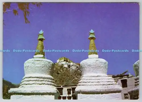 D328170 Chortens Thiksey Monestry. Ladakh. Ein Diamantprodukt. Ganga Sarah und so