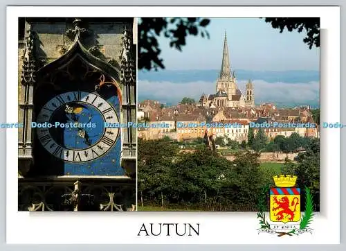 D333372 Kathedrale d Autun. Horloge a une seule Aiguille. M. G. Jean Pierre