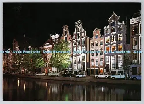 D328176 Amsterdam. Holland. Keizersgracht mit alten Giebeln. Gebr. Spanjersberg. R