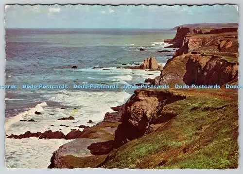 D328184 Bude Bay mit Blick nach Norden bis Compass Point. Valentine and Sons Ltd. Dundee.