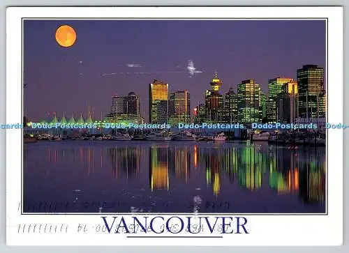 D330735 Vancouver. B.C. Kanada. Ein Vollmond geht über Kanada auf. Natural Co
