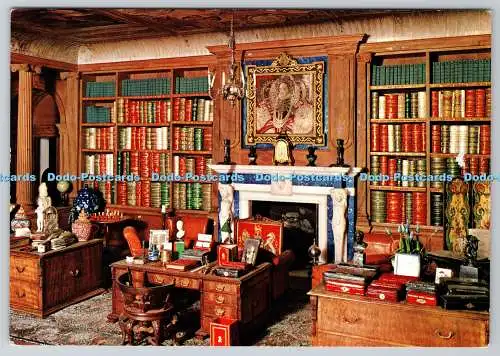 D328204 Queen Marys Puppenhaus. Windsor Castle. Die Bibliothek. Pitkin Bild.