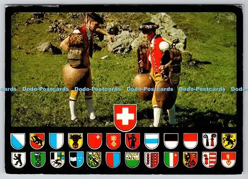D330752 Schweiz. Suisse. Appenzell. Sennen Beim Schellenschutten. Rowesa