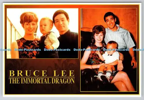 D333409 Bruce Lee. Der unsterbliche Drache. Familie Bruce. London Postcard Company. M
