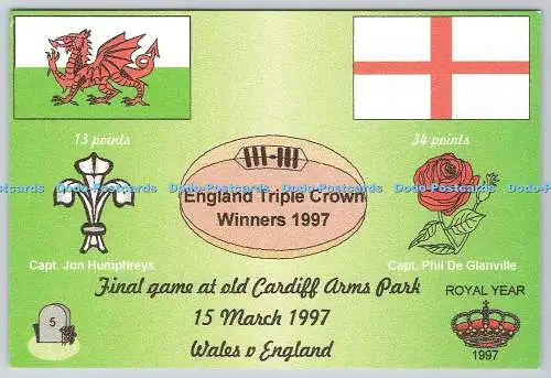 D333533 England Triple Crown Winners. K. und B. Kovers. Meilensteinserie. Nr. 5.