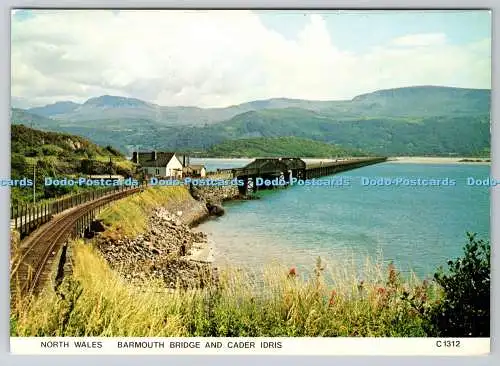 D328349 Nordwales. Barmouth Bridge und Cader Idris. Judges Ltd. Norwich