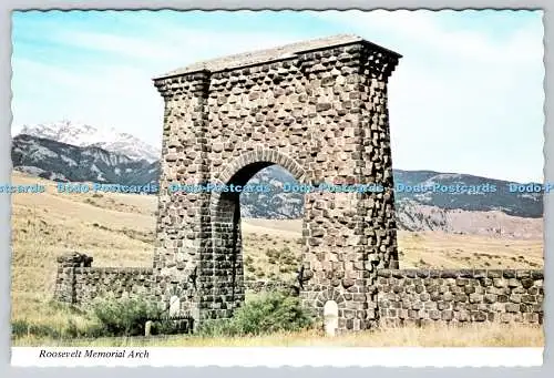 D333543 Roosevelt Memorial Arch. Yellowstone Park. Wyoming. Die Continental Karte