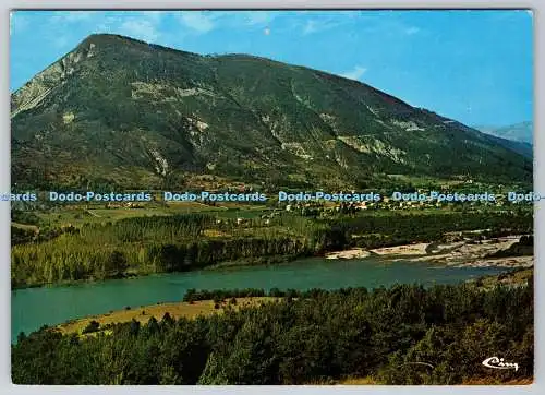 D328389 St Andre les Alpes. Vue generale et le lac au flanc du Verdon. CIM. Edit