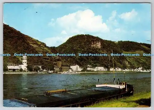 D333643 Blick Von St. Goar am Rhein auf St. Goarshausen Mit Burg Katz. Cramers