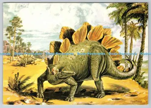 D328476 Stegosaurus. Eine gepanzerte Pflanze, die Dinosaurier frisst. Novus Publishing Lt