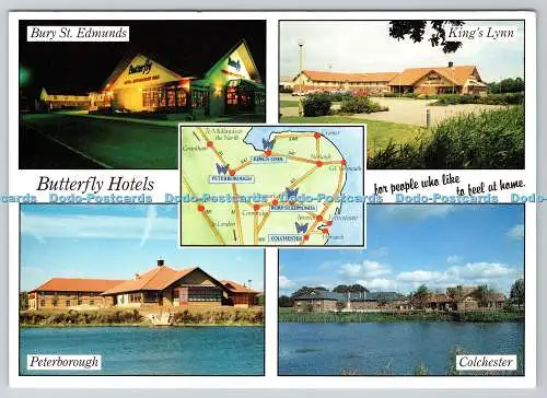 D331020 Butterfly Hotels. Kings Lynn. Richter. C. 15690. X. Multi View