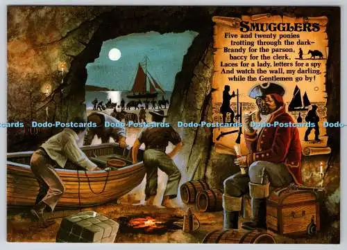 D328528 Cornwalls wilde Küste Meer geschnittene Buchten und geheime Höhlen. Schmuggler. MK. Murr