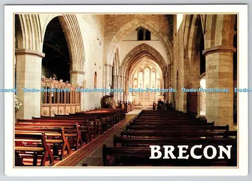 D328542 Powys. Brecon Cathedral. Brian Chapple. Cyfarchion o Gymru. Grüße fr