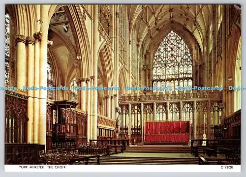 D328548 North Yorkshire. York Minster. Der Chor. Judges Limited. Hastings. Engl