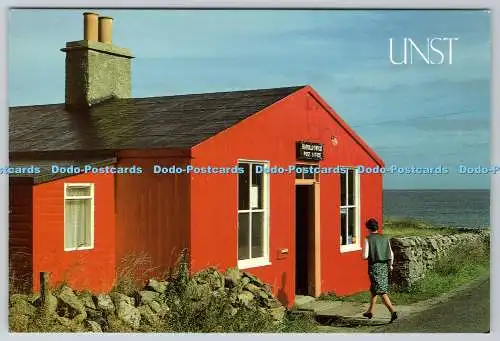 D333742 Unst. Shetland. Großbritanniens nördlichstes Postamt in Haroldswick. Nevis