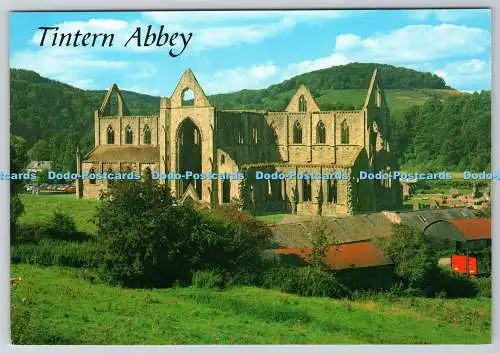 D328551 Wye Valley. Tintern Abbey. J. Salmon. Sevenoaks. Postkarte Kamerafarbe.
