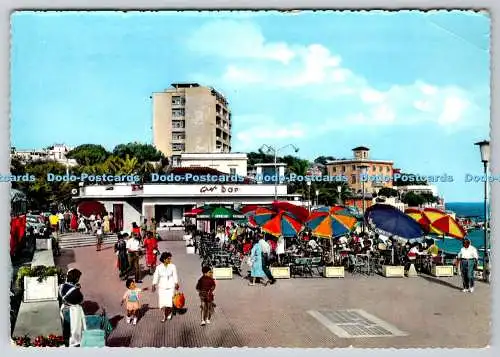 D331103 S. Marinella. Spaziergang am Meer entlang. Stich. Grafico Cesare Capello