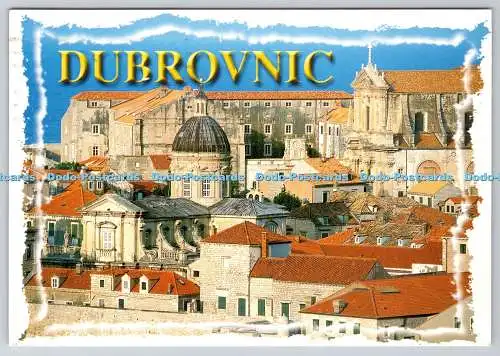 D328594 Kathedrale von Dubrovnik und die Jesuitenkirche St. Ignatius aus der ci