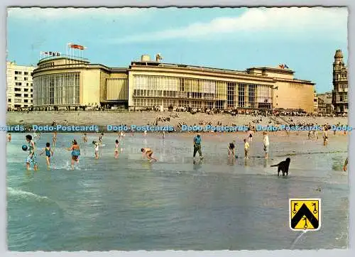 D331146 Blick auf Gebäude und Meer. A. Van Miechem. Deurne. 1968