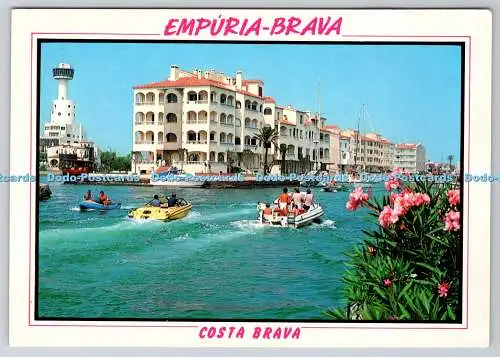 D328613 Costa Brava. Ampuriabrava. Kanäle und Wohnungen. Serie Video Farbe.