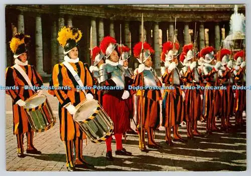 D328617 Citta del Vaticano. Schweizer Garde. Tecnograf Spa. Palermo. N. 8715. Postc