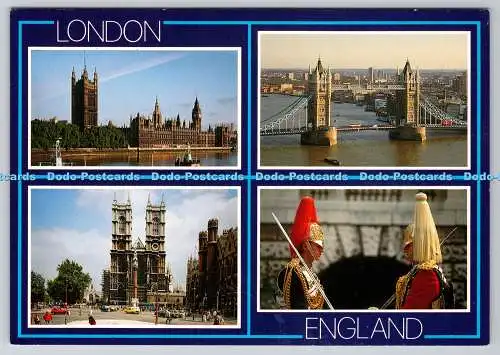 D328620 England. London. Houses of Parliament und Tower Bridge. Westminster Abbe