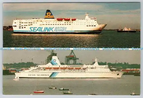 D333847 Harwich. Essex. Fähren. Sealink Nikolaus. A. C. E. Karten. Multi Vie