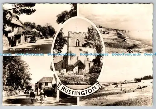 D331215 Rustington. Pfarrkirche. Valentinstag. RP. Multi View