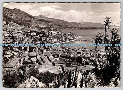 D331218 Monte Carlo. Vue Generale. Prise du Jardin Exotique. L. Gilletta. 1957